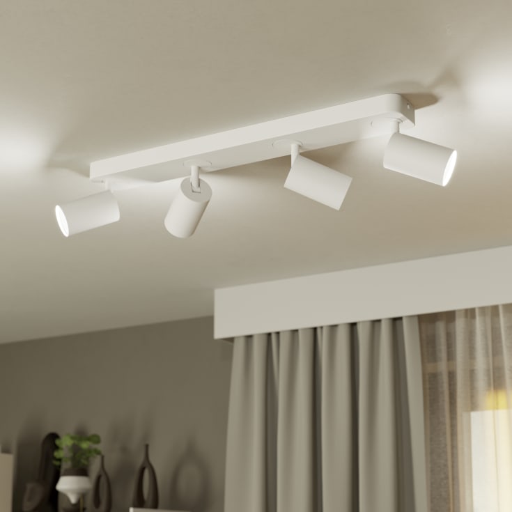 Eglo Z Telimbela takspotlight, 4 spotlights, vit