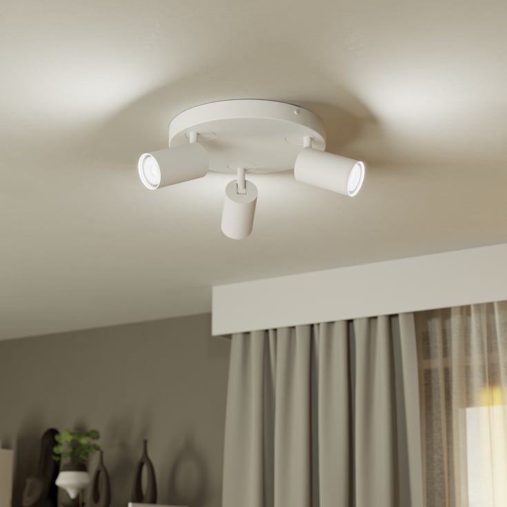 Eglo Z Telimbela spotlampe, 3 spots, hvid