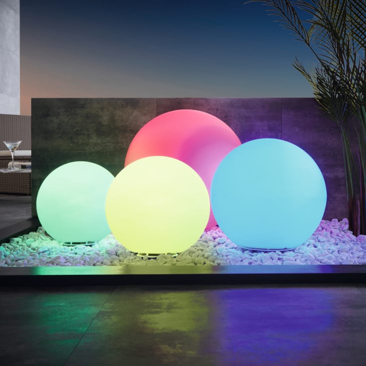 Monterolo-Z Outdoor Globe Ø390 E27 806 lumen, Vit