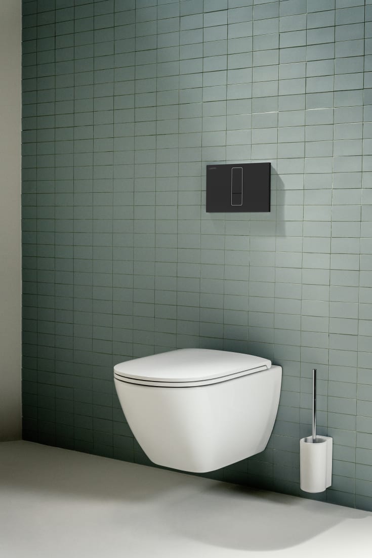 Laufen Lis AW101 betjeningsplade, mat sort