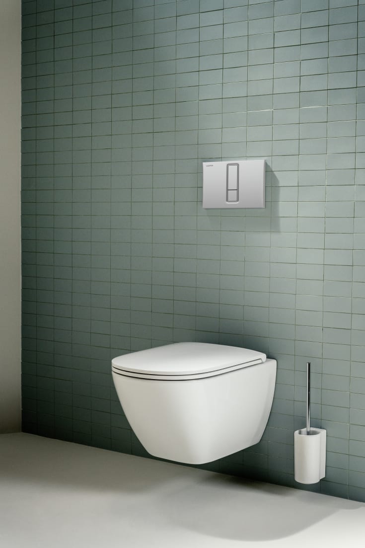 Laufen Lis AW101 spolplatta, matt krom