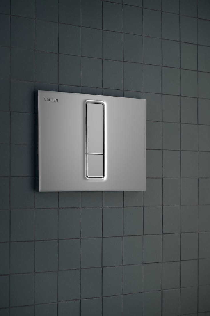 Laufen Lis AW101 spolplatta, matt krom