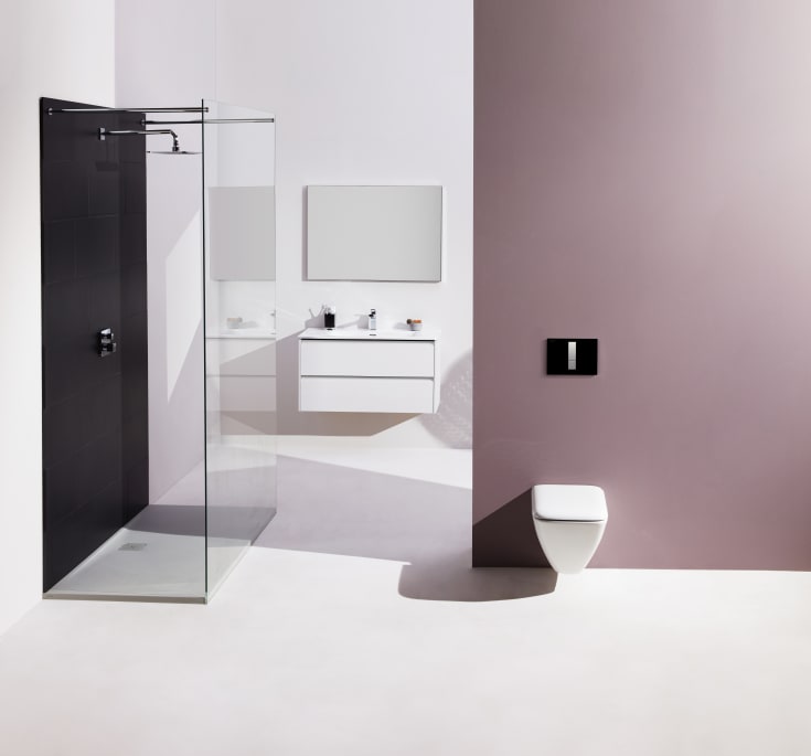 Laufen Lis AW102 spolplatta, svart