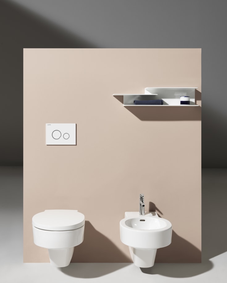 Laufen Lis AW105 spolplatta, vit