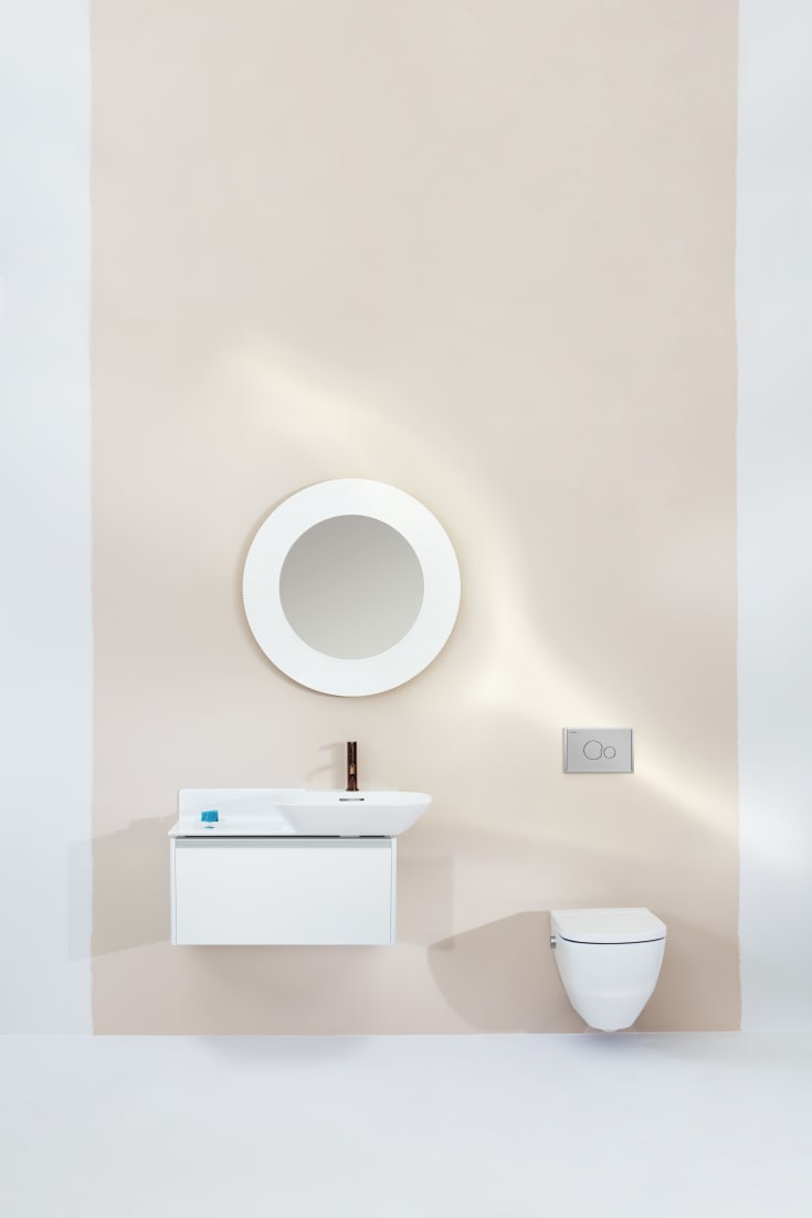 Laufen Lis AW106 betjeningsplade, mat krom