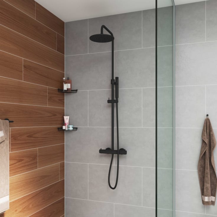 Lavabo Argo duschset, matt svart