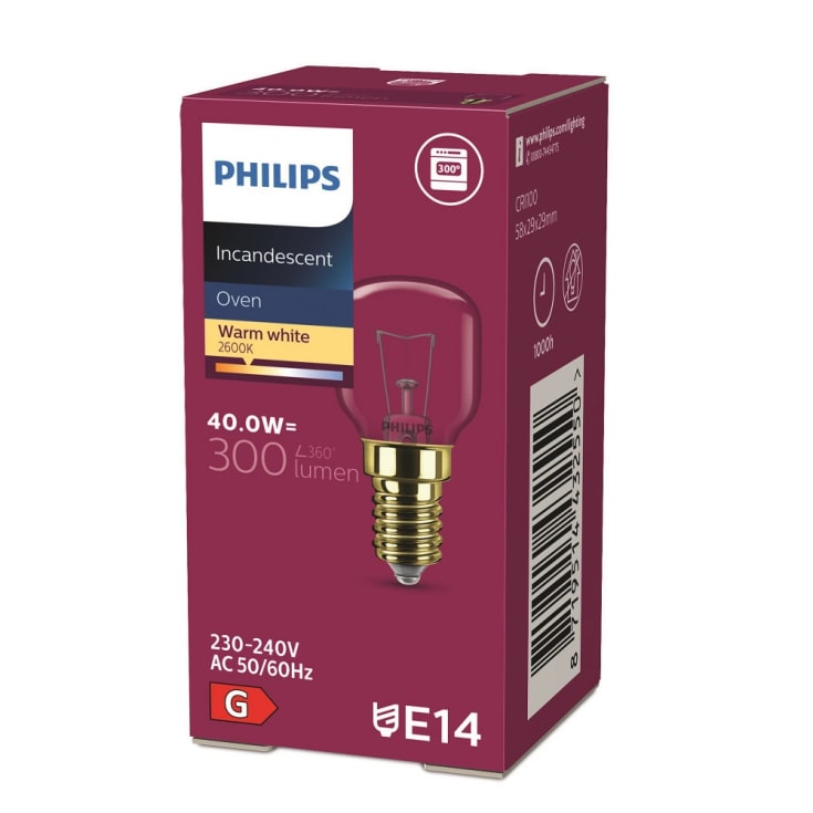 Philips Ovnpære Krone 40W E14 Klar