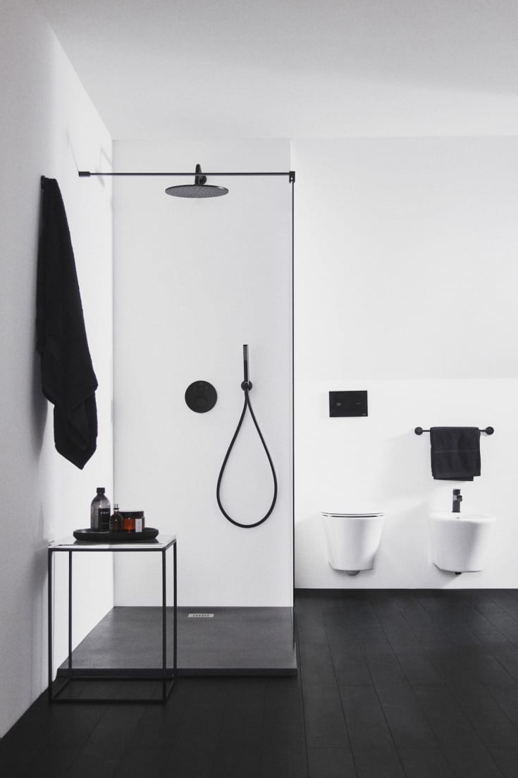 Ideal Standard Ceratherm T100 brusesæt, mat sort