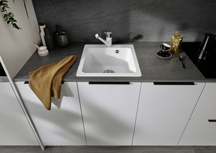 Blanco Naya 45 UX diskbänk, 46,5x51 cm, vit