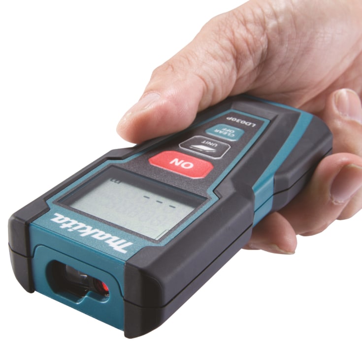 Makita laseravstandsmåler med lengde- og arealkalkulator