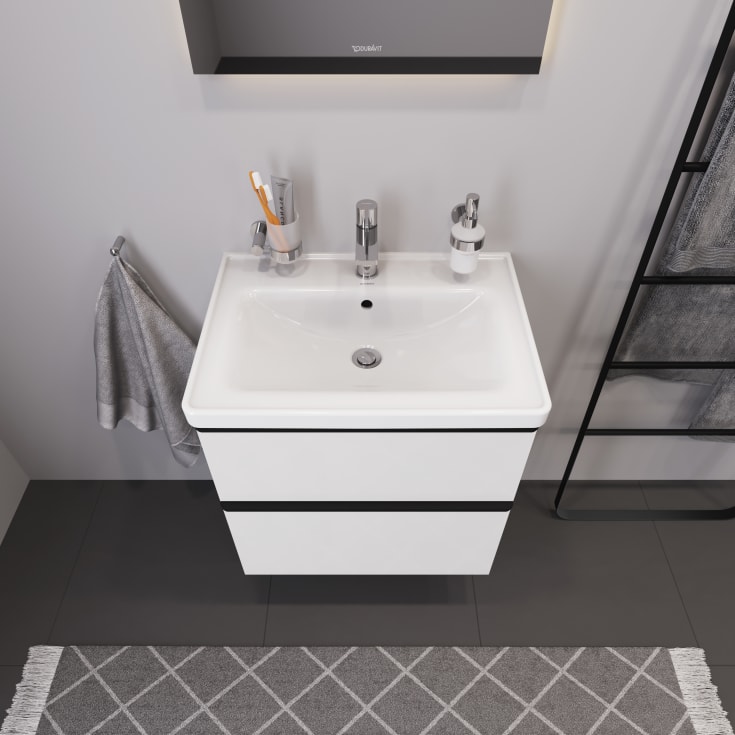 Duravit D-Neo möbelpaket, 65x48 cm, högglans vit