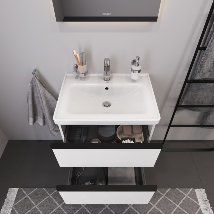 Duravit D-Neo möbelpaket, 65x48 cm, högglans vit