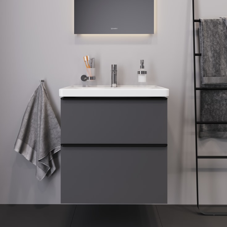 Duravit D-Neo møbelpakke, 65x48 cm, mat grå