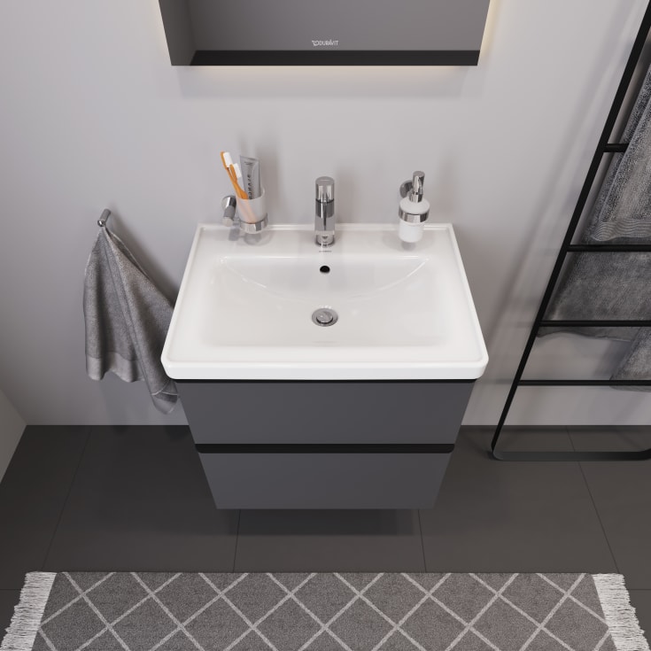 Duravit D-Neo møbelpakke, 65x48 cm, mat grå