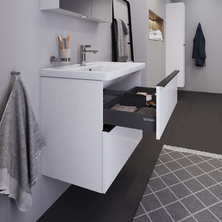 Duravit D-Neo möbelpaket, 80x48 cm, högglans vit