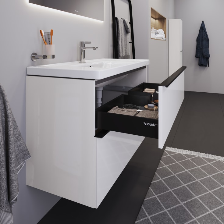Duravit D-Neo möbelpaket, 100x48 cm, högglans vit
