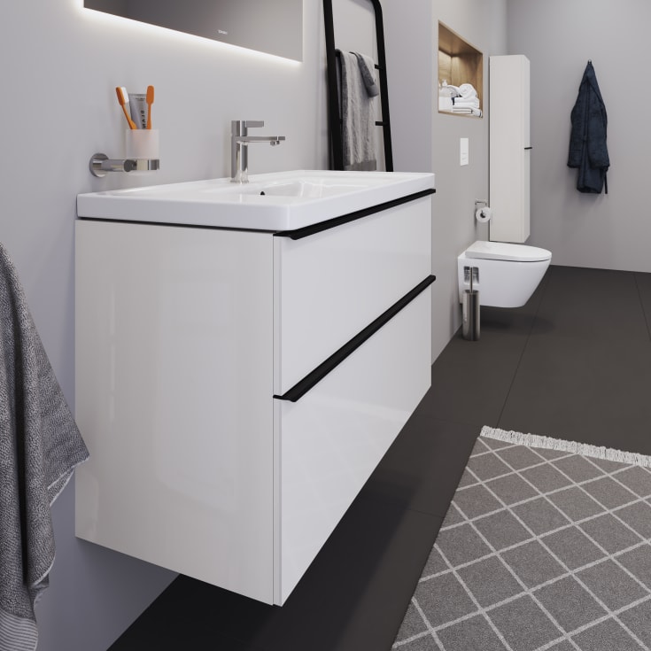 Duravit D-Neo möbelpaket, 100x48 cm, högglans vit