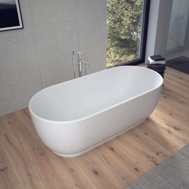 Duravit Luv frittstående badekar, 180x85 cm, hvit
