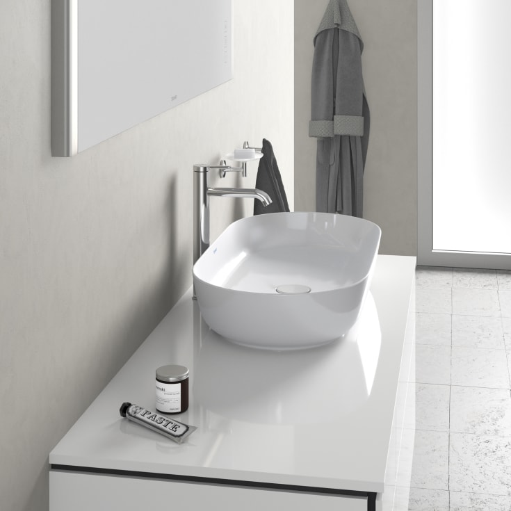 Duravit Luv toppmontert servant, 80x40 cm, med wondergliss, hvit