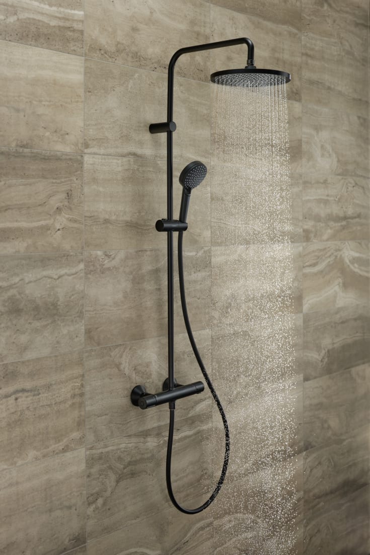Hansgrohe Vernis Blend 240 dusjsett, sort