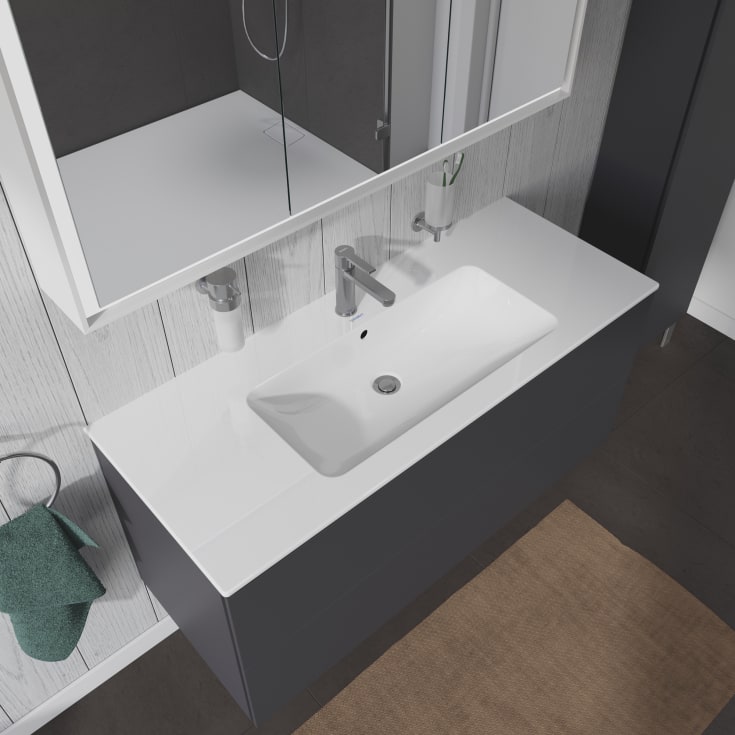 Duravit ME by Starck møbelservant, 123x49 cm, hvit
