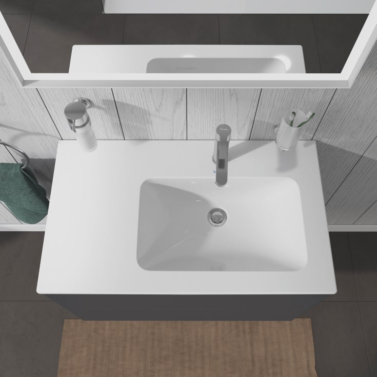 Duravit Me by Starck håndvask, 83x49 cm, mat hvid