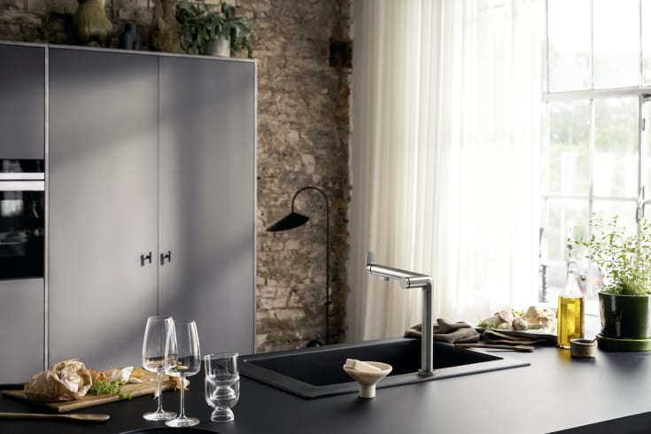 Hansgrohe Aqittura M91 köksblandare, filtrerat vatten, stål