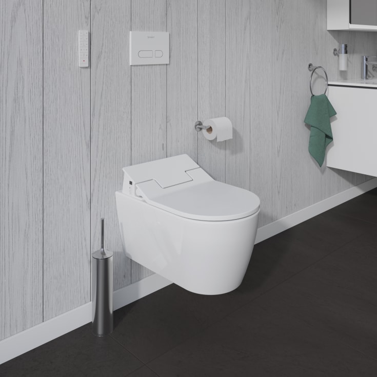 Duravit Me by Starck vägghängd toalett, utan spolkant, rengöringsvänlig, vit