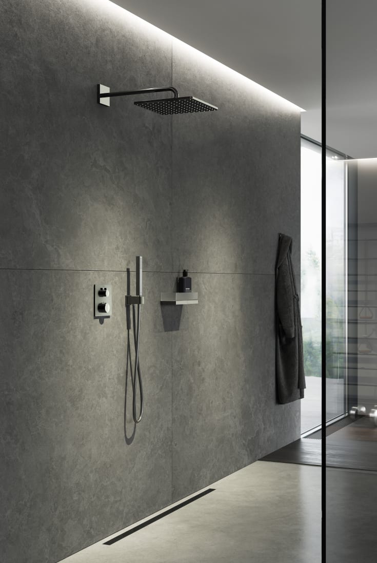 Grohe Grohtherm Cube duschset, vattenbesparande, krom