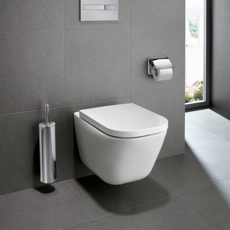 Roca Gap væghængt toilet, uden skyllekant, hvid