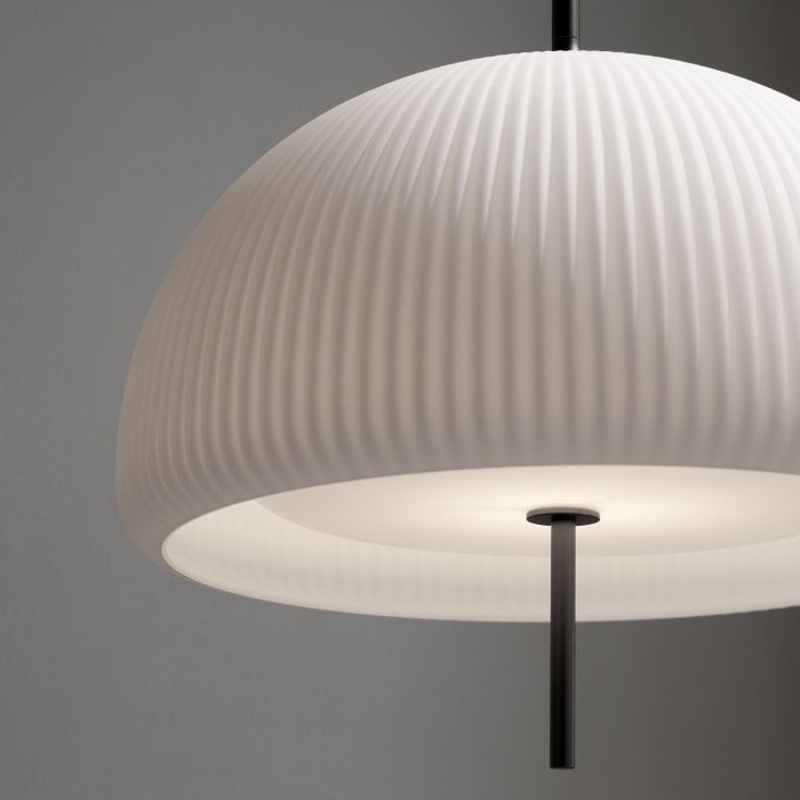 Vipp 595 Sculpture pendel lampe, hvid