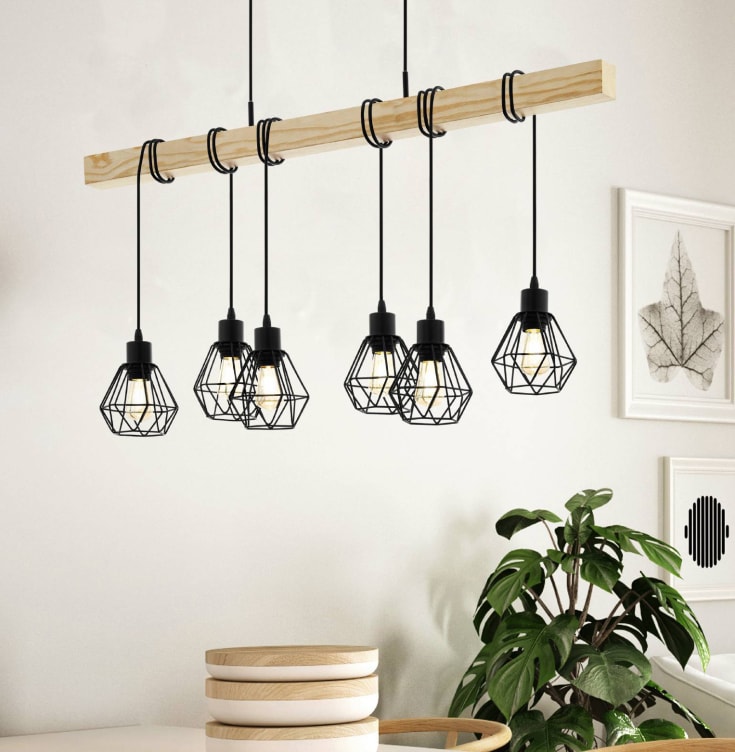 Eglo Townshend 5 pendellampa, 6 lampor