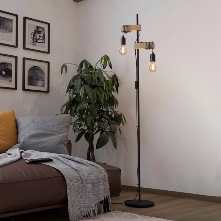 Eglo Townshend golvlampa, svart
