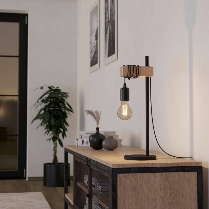 Eglo Townshend bordslampa, svart