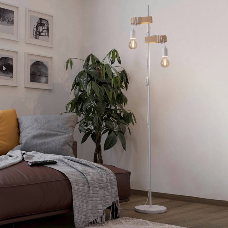 Eglo Townshend gulvlampe, hvid