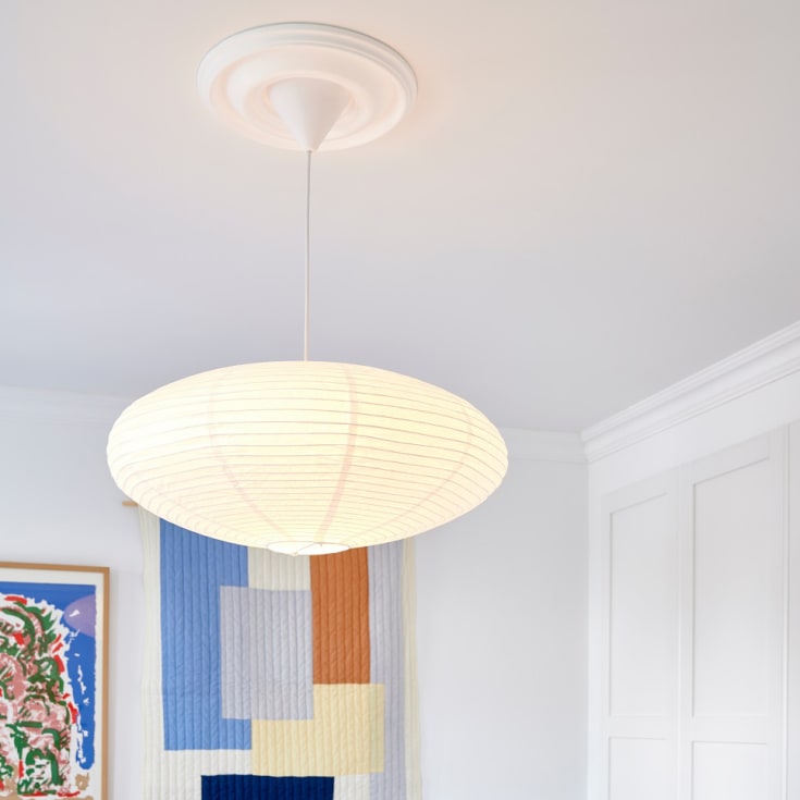 Nordlux Villo rispapperslampa, vit