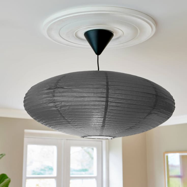 Nordlux Villo rispapperslampa, antracit