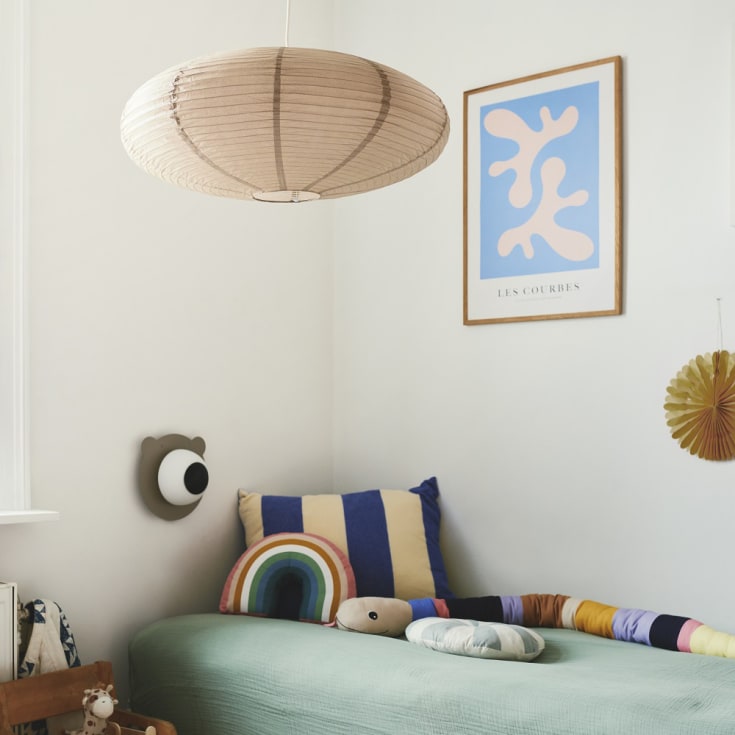 Nordlux Villo rispapperslampa, beige