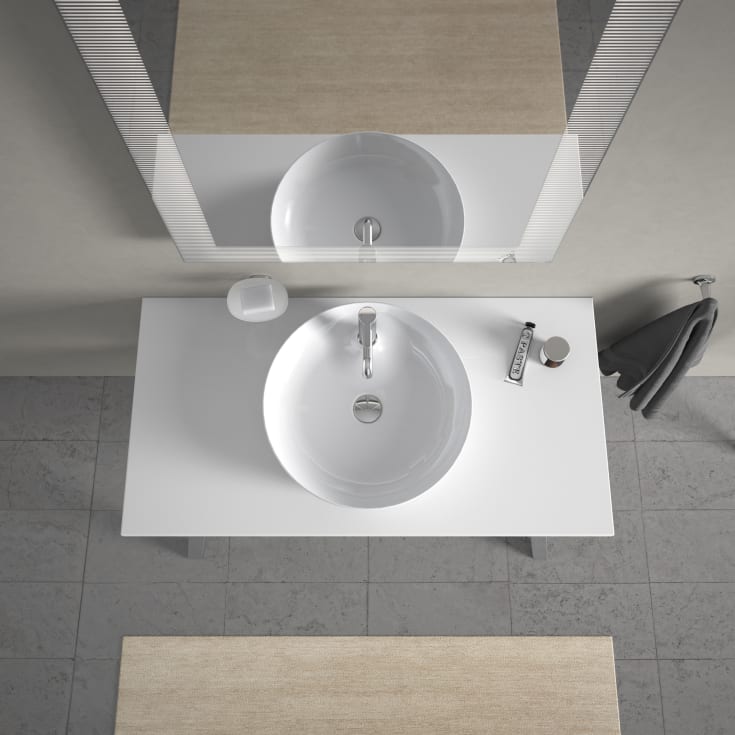 Duravit Cap Cod toppmontert servant, Ø48 cm, hvit