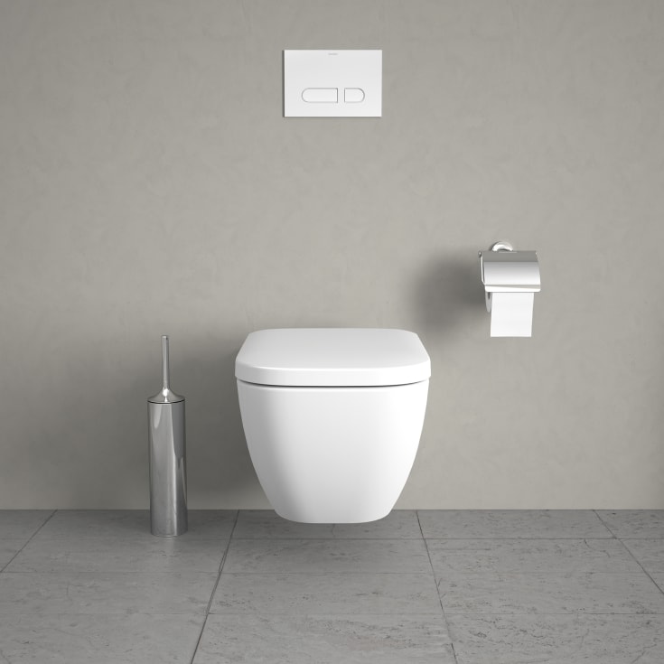 Duravit Happy D.2 vegghengt toalett, uten skyllekant, hvit