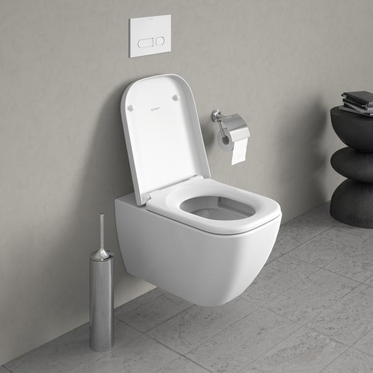 Duravit Happy D.2 vegghengt toalett, uten skyllekant, hvit