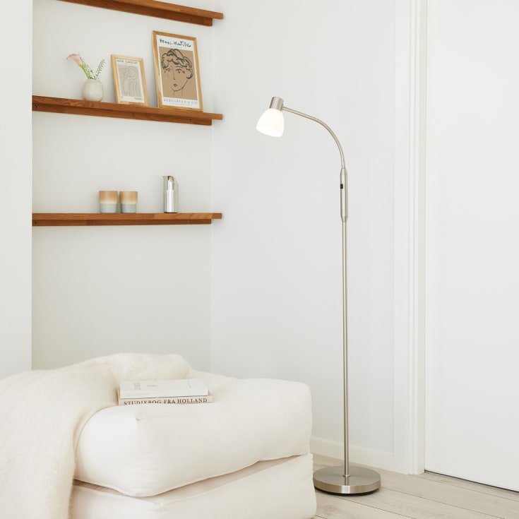 Halo Design Hudson golvlampa, 1-armad, stål