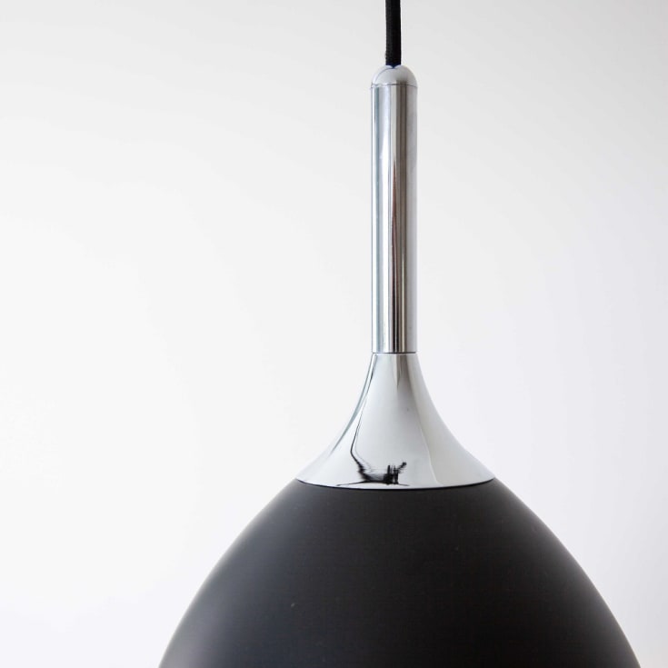 Halo Design Bellevue pendel, sort/krom, Ø14 cm
