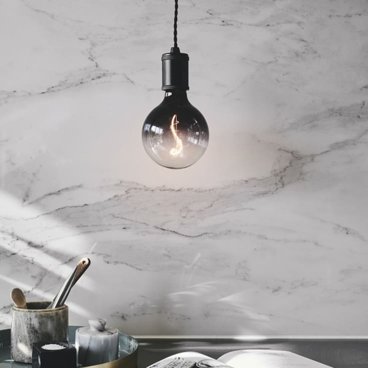Halo Design Colors Soft Light E27 globlampa, rökfärgad