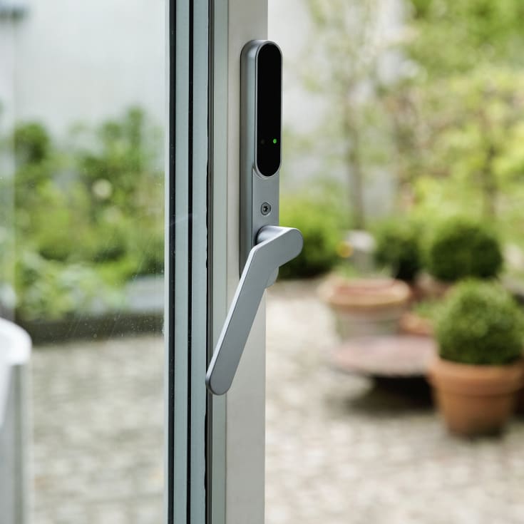 Secuyou Smart Lock dørgreb til terrassedør, indvendig, venstre, mat krom