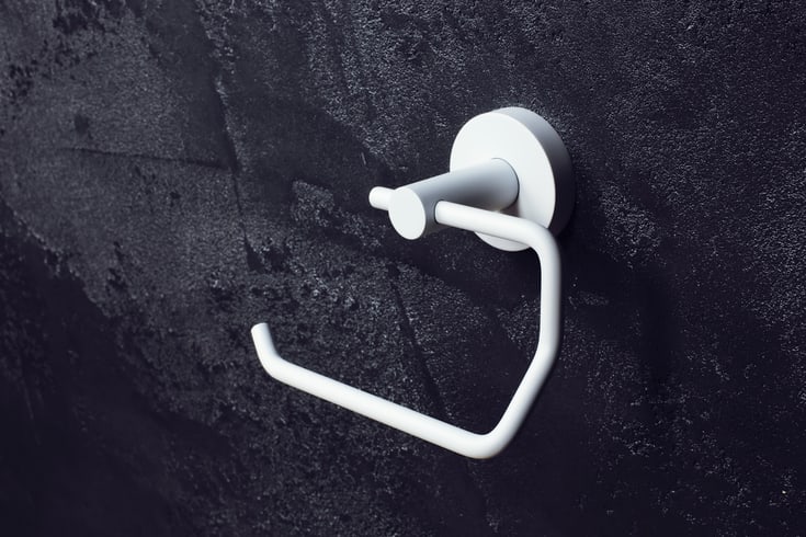 Kriss Simple dorullholder, hvit