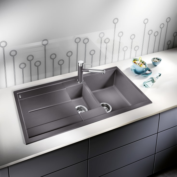 Blanco Metra 6S UX diskbänk, 100x50 cm, grå