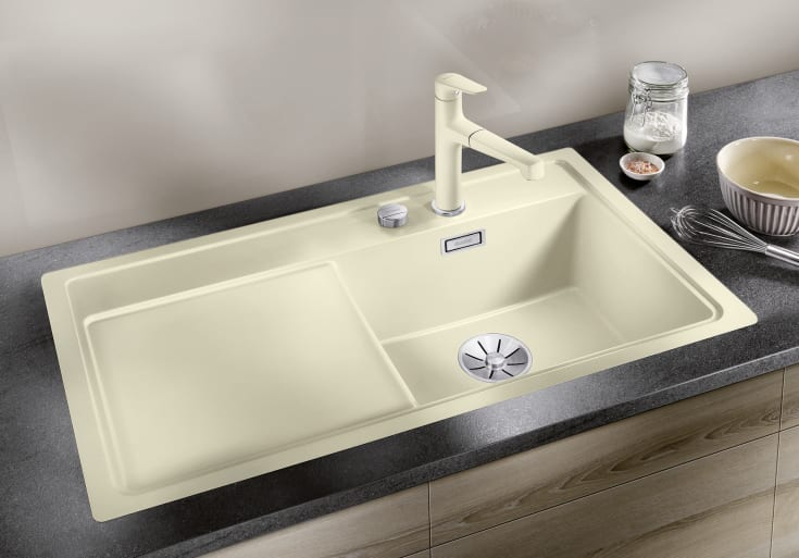 Blanco Zenar 5S-F MXI kjøkkenvask, 90,25x49,75 cm, myk hvit