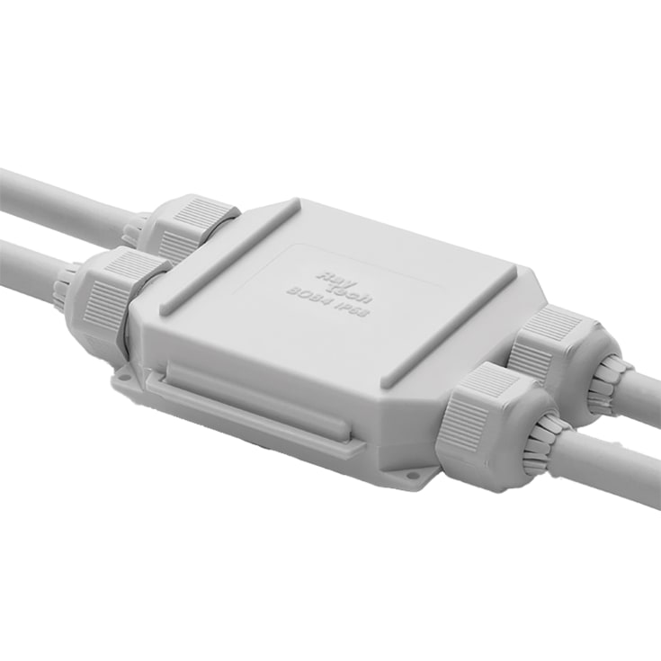 Raytech Koblingsboks med gel 105x65x25 mm, med klemme, 3x4 mm²