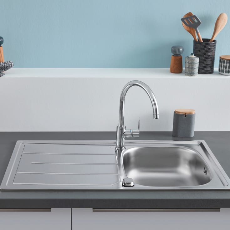 Grohe K200 kjøkkenvask, 86x50 cm, rustfritt stål